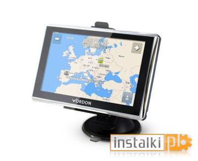 Vordon 5” mapy EU bez opcji AV (kamera cofania) – instrukcja obsługi